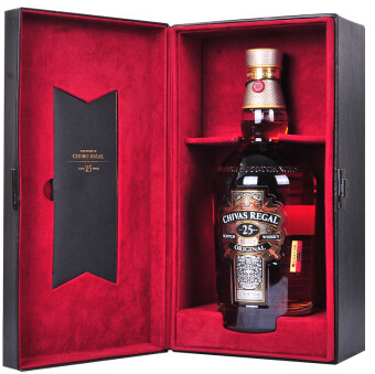 芝华士25年洋酒礼盒苏格兰威士忌限量珍藏版700ml英国原瓶进口洋酒